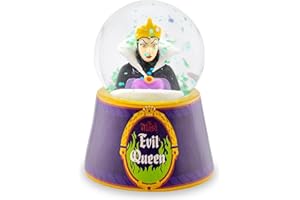 Silver Buffalo Disney Villains Snow White Mini Light Up Snow Globe│The Evil Queen│3.8 Inches Tall, 45mm (Small)