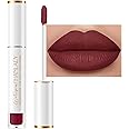 HANLADY Dark Burgundy Long Lasting Lipsticks for Women Pigmented Smudgeproof Transferproof Vegan Cruelty Free Lip Makeup (A47 Flamingo, 1 Pack)