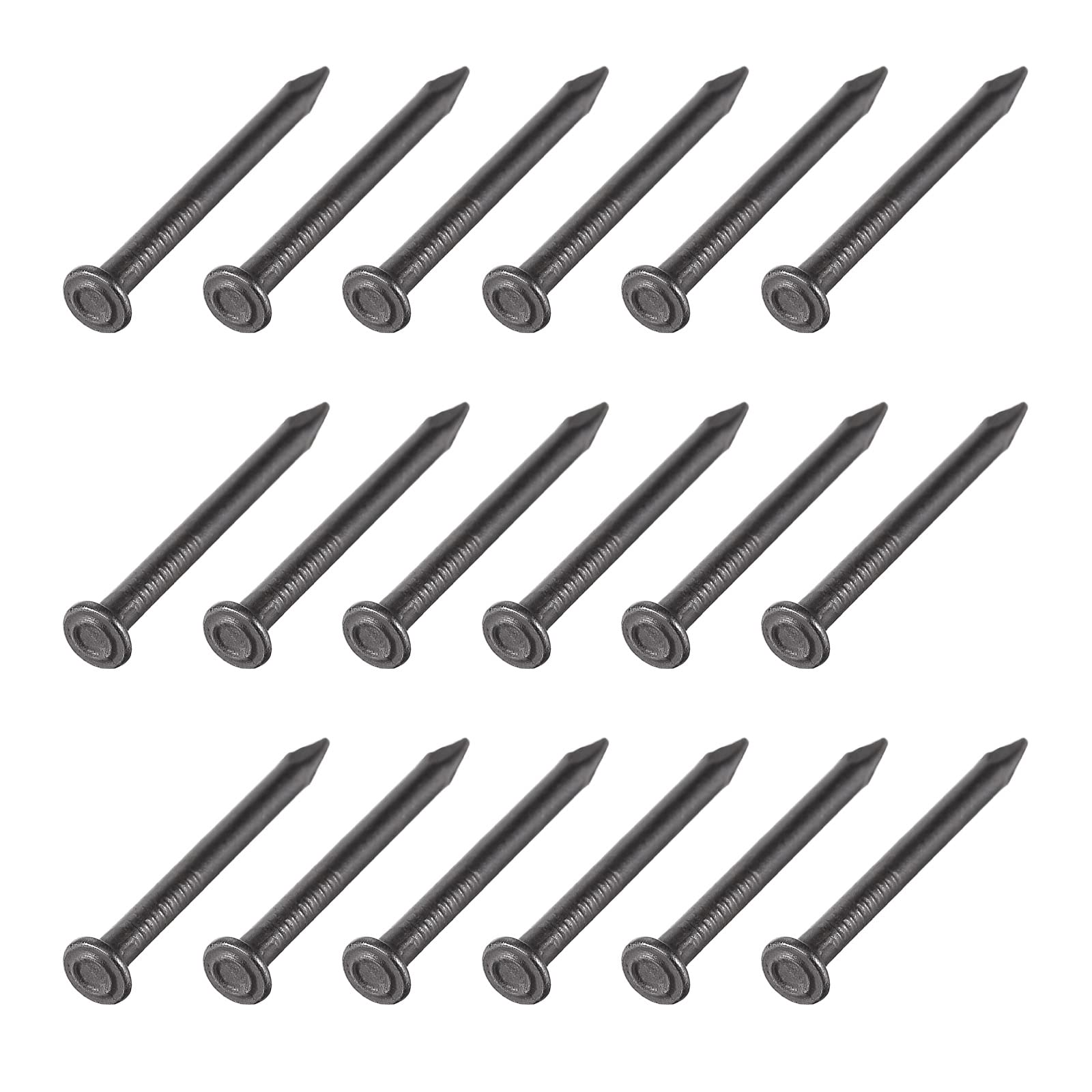 METALLIXITY Wall Cement Nails (3x30mm) 200pcs, Carbon Steel Hardware Nails - for House Maintenance DIY Woodworking, Black