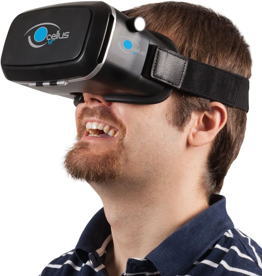 Gamepad controller OcellusVR for android and iOS smartphones and tablets, gamepad wireless for virtual reality glasses, remote controller gamepad for selfie and music control, apps and games (VR headset)