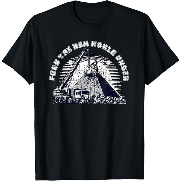 Amazon.com: Fuck the new world order Illuminati Pyramid T