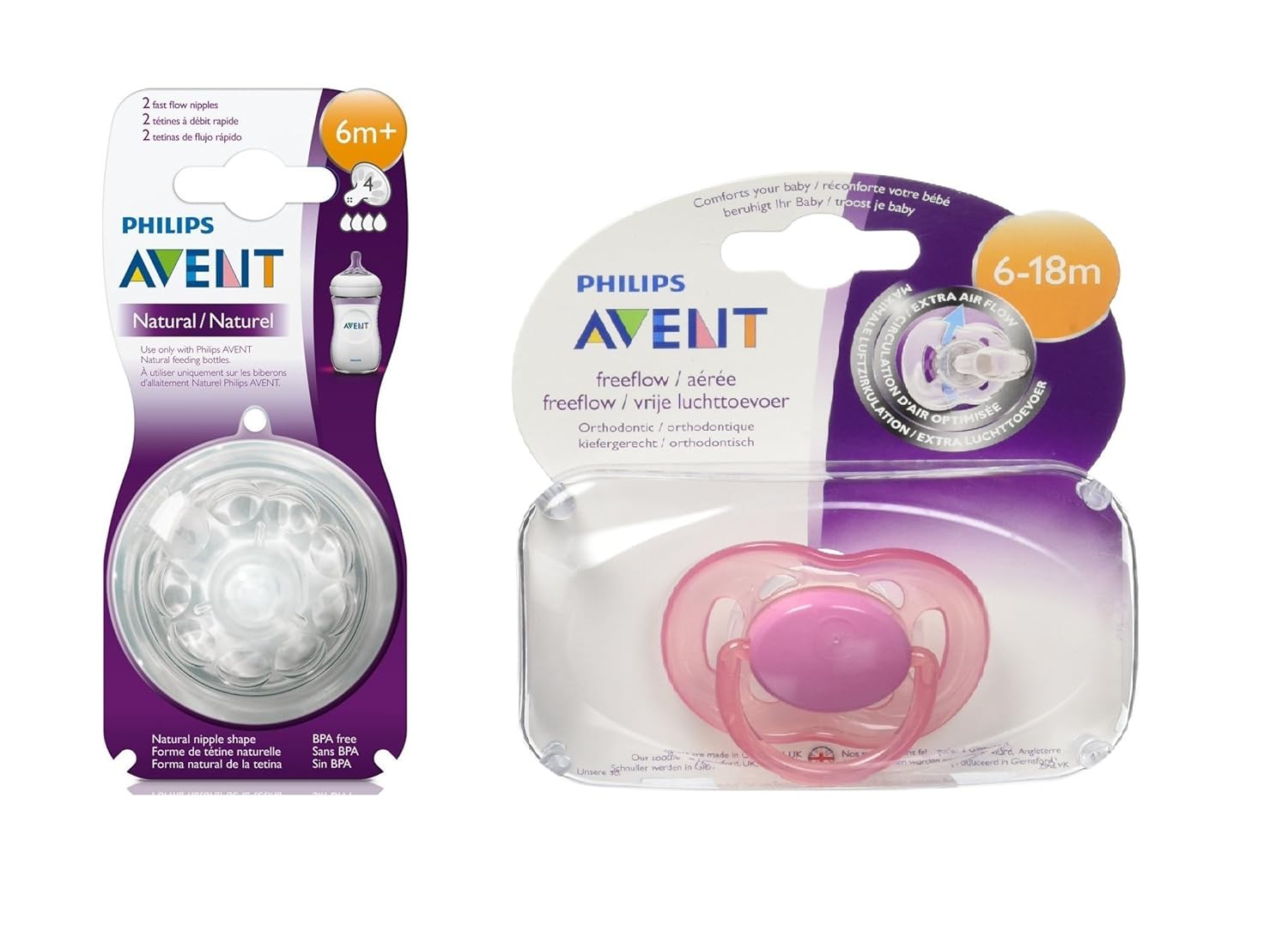 philips avent natural teat fast flow