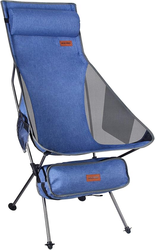 RISEPRO Upgrade Denim Outdoor Camp Chair Portable Lightweight Folding