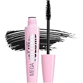 wet n wild Mascara Mega Volume - Volumizing, Waterproof, Smudge-Resistant, Cruelty-Free, Gluten-Free, Sulfate-Free &amp; Vegan - Very Black