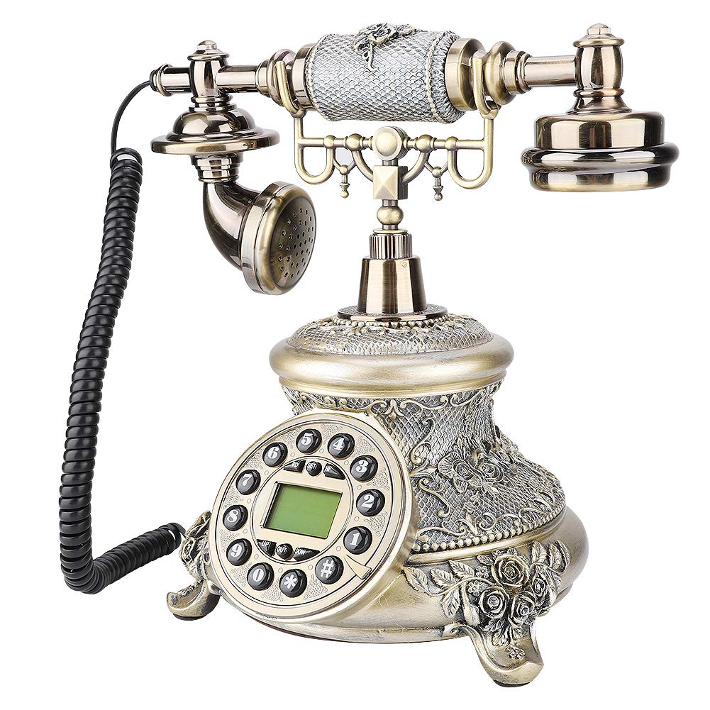 Acogedor European Style Landline Phone Antique Phone Home Retro Phone Home Decor Phone for Hotel/Home