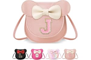 IZUZTA Little Girl Toddler Purse - Cute Mouse Ear Bow Crossbody Bag for 2-8 Year Olds - Birthday Gift