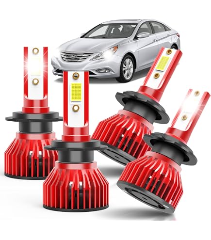 H7 LED Headlight Bulb Kit – 8000K Ice Blue Low Beam For Hyundai Sonata 2011-2014