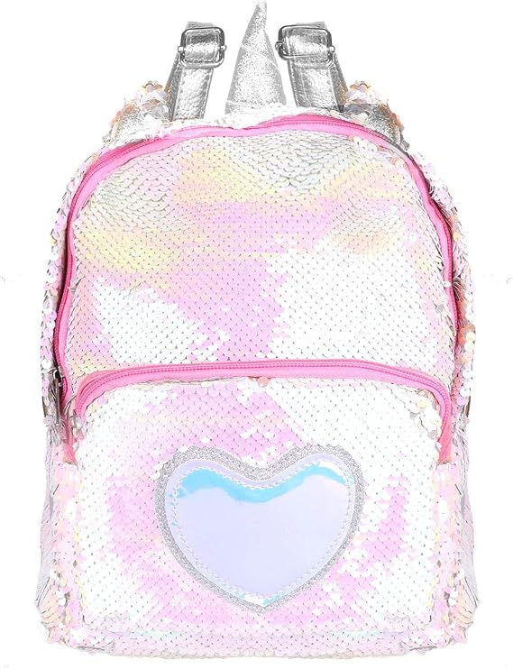 Amazon Co Jp イーエフイー Efe キッズ バッグパック ユニコーン キラキラ 小学生 女の子 リュック 子供リュック おしゃれ 防水 軽量 大容量 多機能キッズ バッグ アウトドア 通学 遠足 シルバー One Size 服 ファッション小物