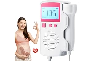 FIOGEO Fetal Monitor for Pregnancy,Fetal Doppler，fetal Monitor Heartbeat,fetal Monitor, Baby Heartbeat Monitor Pregnancy.Fetal Ultrasound. Fetal Monitor Heartbeat-L8