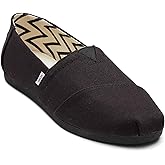 TOMS Women's, Alpargata Recycled Slip-On - Wide Width Solid Black 8.5 W