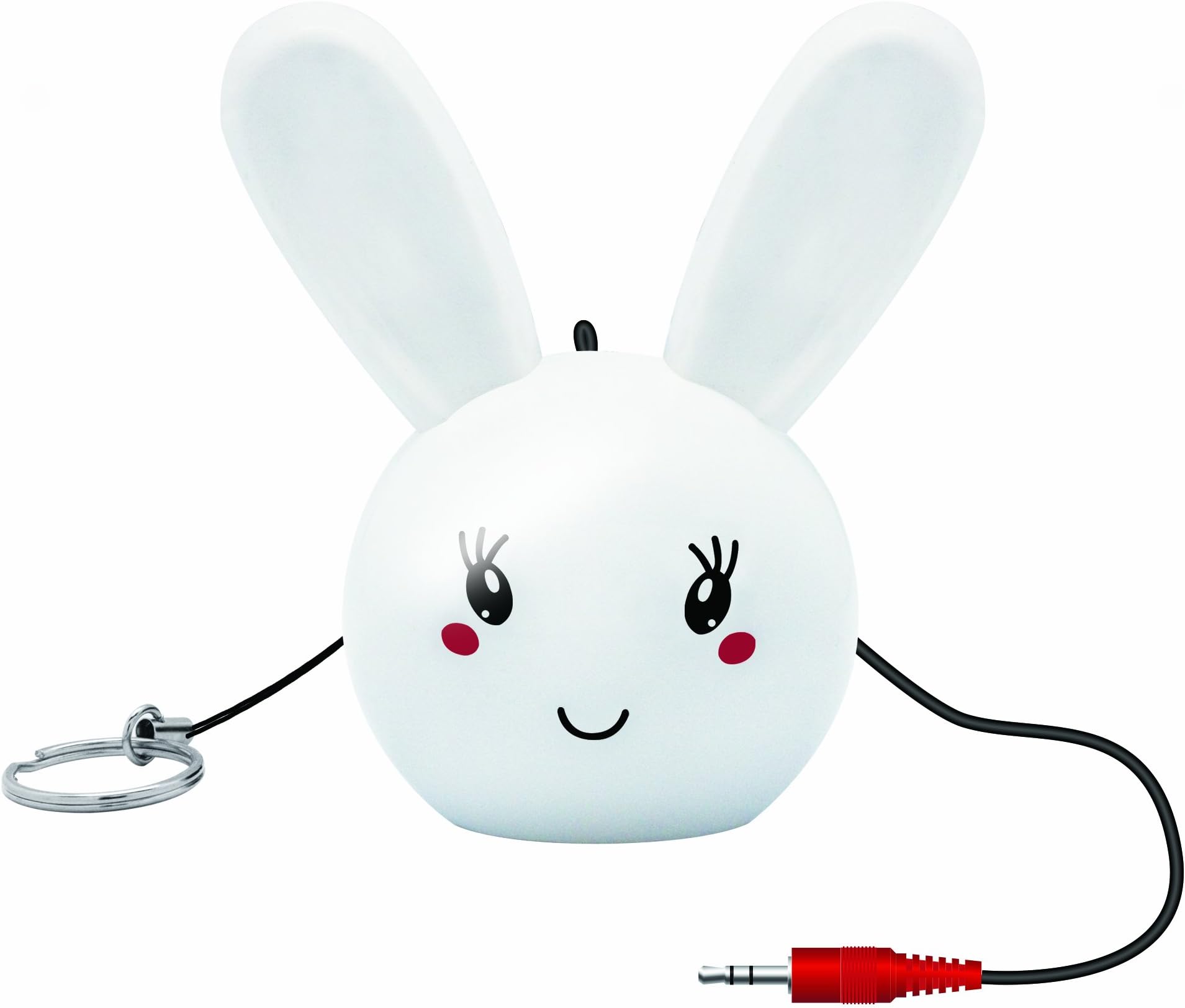 Vibe Essentials VEAU-538-RBT Stereo Keychain Rechargeable Critter Speaker - Retail Packaging - Robot
