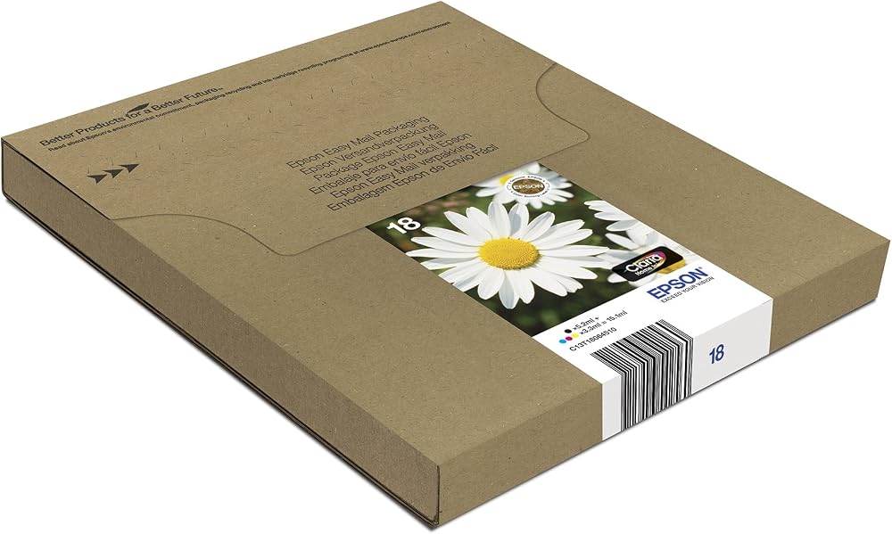 Epson 18 Daisy Ink Cartridge Multipack 4 Colour Claria Home Eco-Friendly