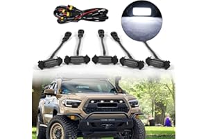 BRETREWRI 5pcs Led Grill Lights Fit for Toyota Tacoma TRD-Pro 2015-2023 or Aftermarket TRD-pro Grills Grille Light Lights Tacoma Lights (White Black led)