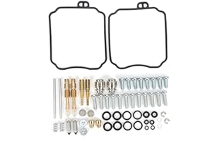 Acouto Carburetor Rebuild Kit Fit for XVS65A V-STAR 650 CLASSIC 1998-2005 Motorcycle Carburetor Gaskets Jets Rebuild Repair K