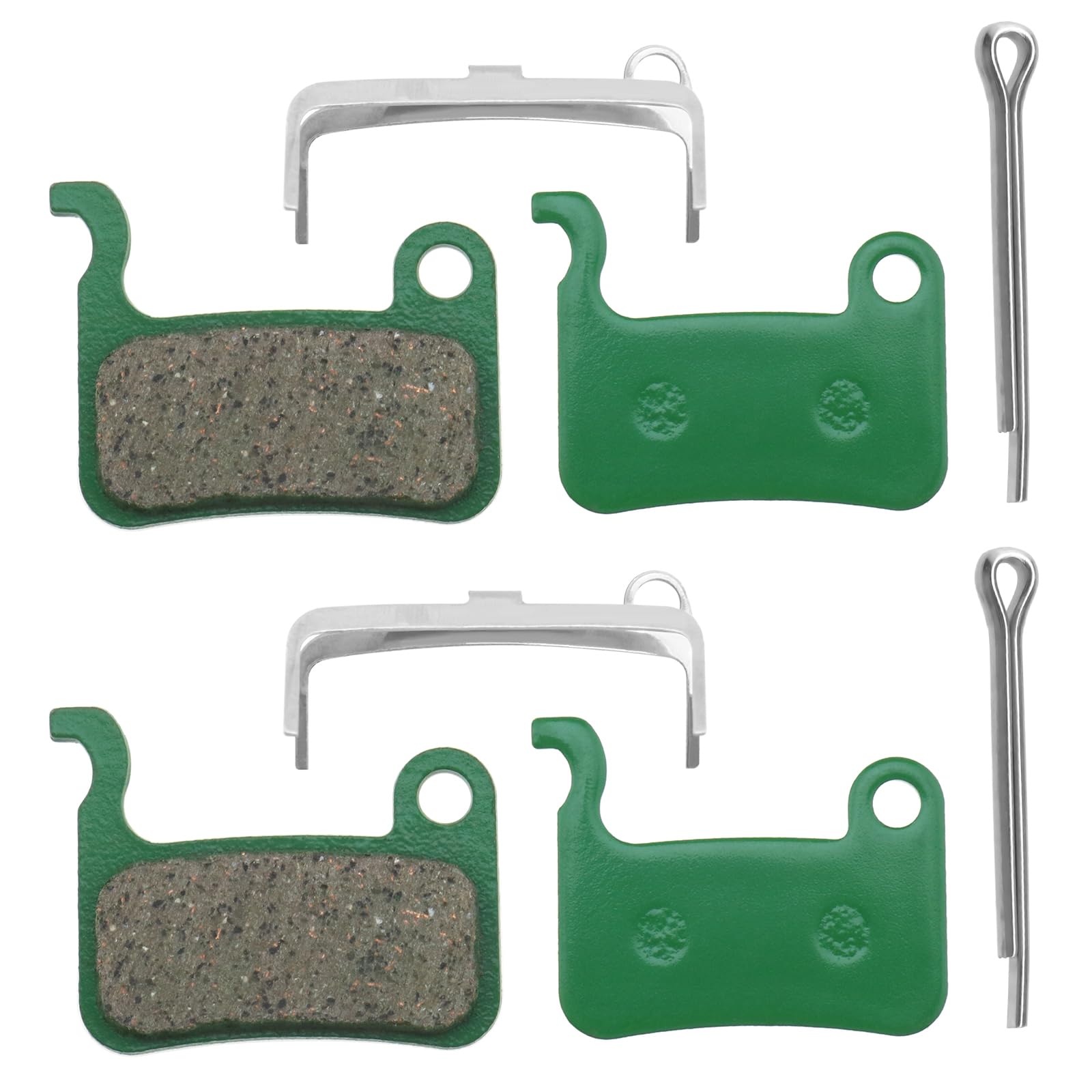 YINETTECH 2 Pairs Ceramic Brake Pads Compatible with Xiaomi Mi 3 E-Scooter Disc Brake Pad Scooter Replacement Part Accessory 32x27x4mm Green
