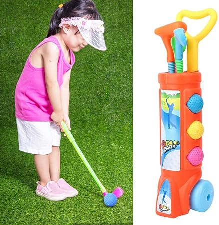 Amazon スポーツおもちゃ組み立て式早期教育玩具 キッズゴルフクラブセット 屋内用屋外用 ゴルフ おもちゃ