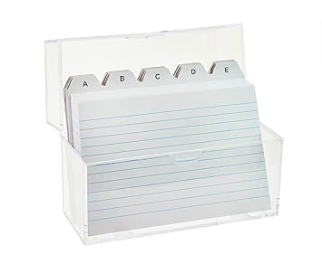 TSI 65960 Kartei-Kasten A6 mit 100 Karteikarten