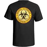 Buzz Shirts Zombie Outbreak Response Team Military T-Shirt | Men's Organic Cotton Novelty Tee - View #12