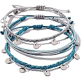 FANCY SHINY String Ankle Bracelets Waterproof Rope Anklets Braided Beach Boho Coin Anklets Cute Friendship Foot Jewelry for Women