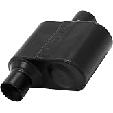 Flowmaster Super 10 Series Muffler &ndash; 2.50" Offset In / 2.50" Center Out | Super 10 Series, Race-Inspired Sound, 409 Stainless Steel - Muscle Cars, LS Swaps, Drag Cars &amp; Off-Road Builds (842516)