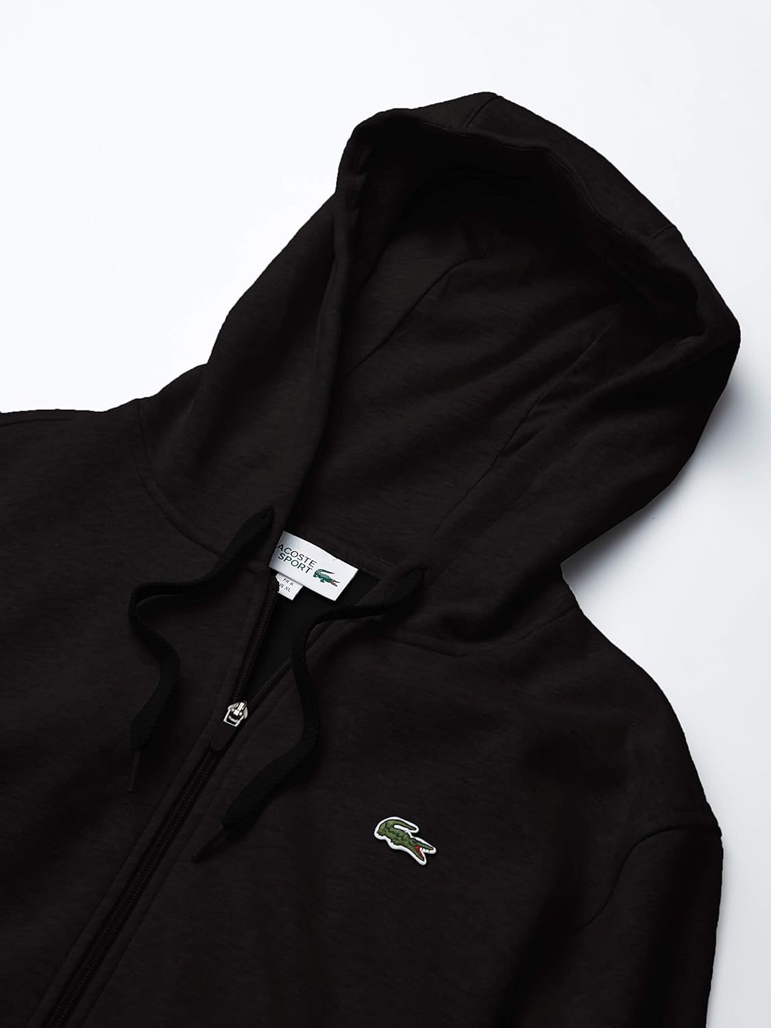 Lacoste Mens Sport Long Sleeve Fleece Full Zip Hoodie Sweatshirt at  Men’s Clothing store