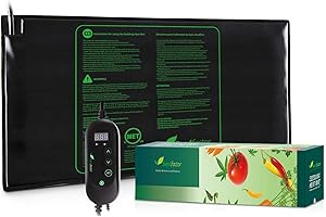Seedfactor MET Certified Seedling Heat Mat with 50℉~108℉ Digital Thermostat Controller for Seed Germination (48" X 20" & Thermostat Controller)