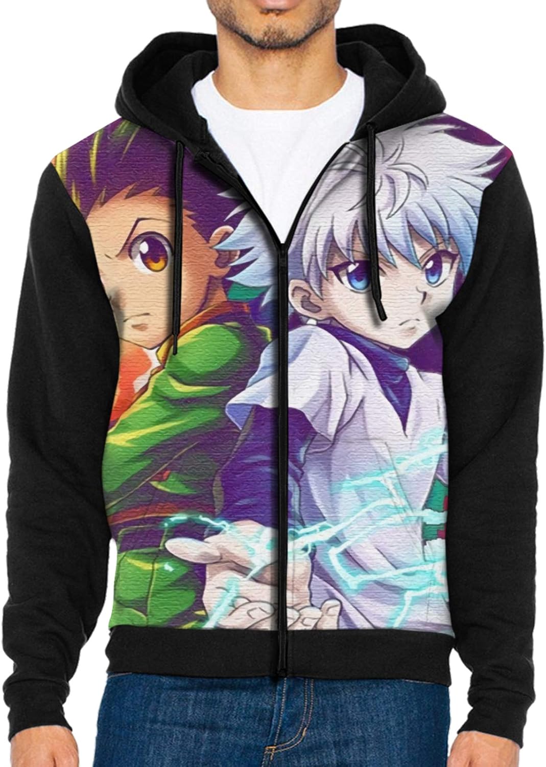 Hunter X Hunter Men Jacket Casual Sports 3D Printed Pullover Hooded