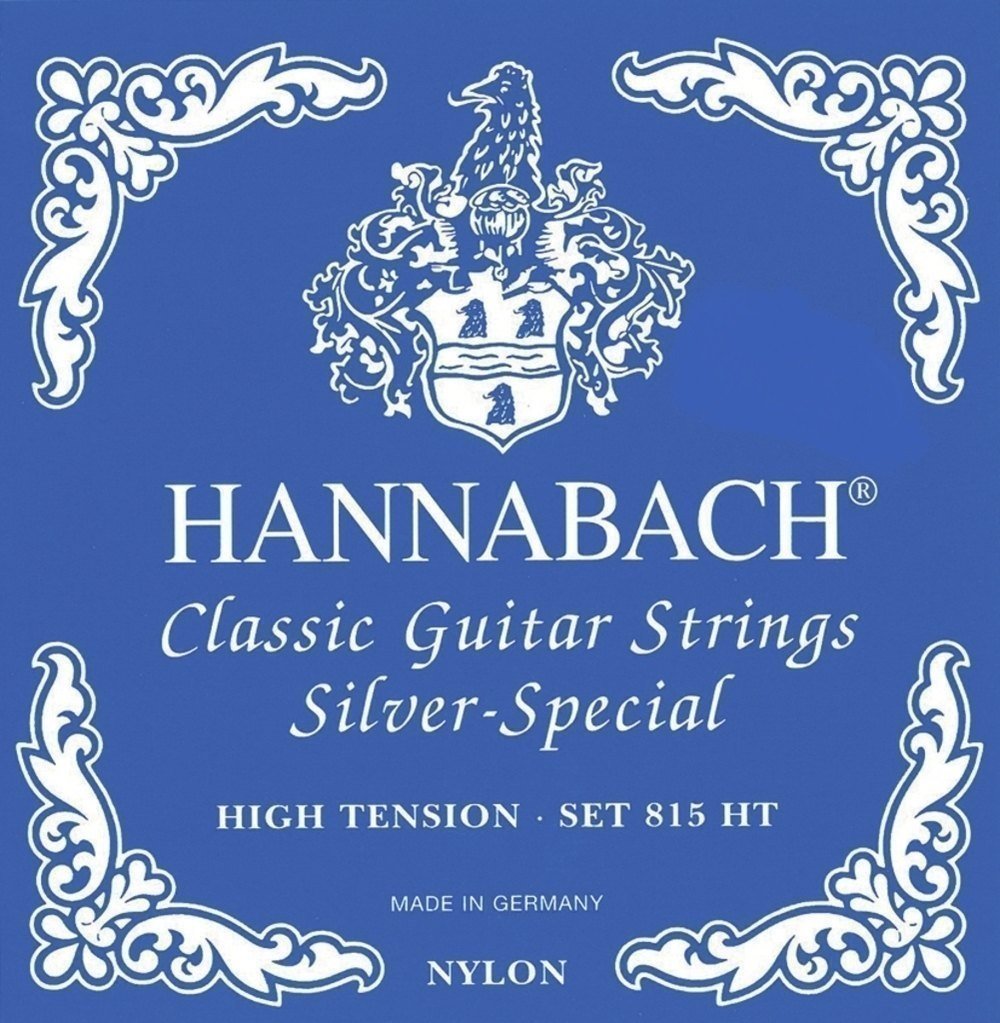 Hannabach 652596 Series 815 Silver Special High Tension String Set for 8-String Classic Guitar