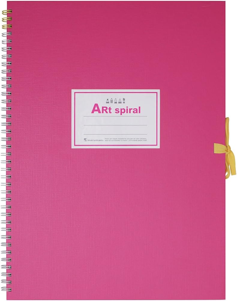 Amazon Co Jp マルマン スケッチブック アートスパイラル F4 厚口画用紙 24枚 ピンク S314 08 家電 カメラ