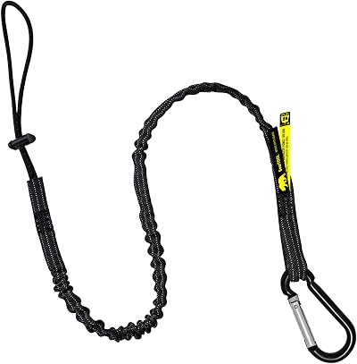 BearTOOLS Tool Lanyard 8KG Max Load 90cm Shock Cord Carabiner Fall Restraint