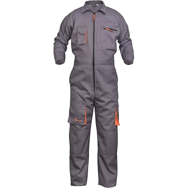 Deltaplus Men's Panoply Mach2 Boilersuit Overalls With Knee Pad Pockets