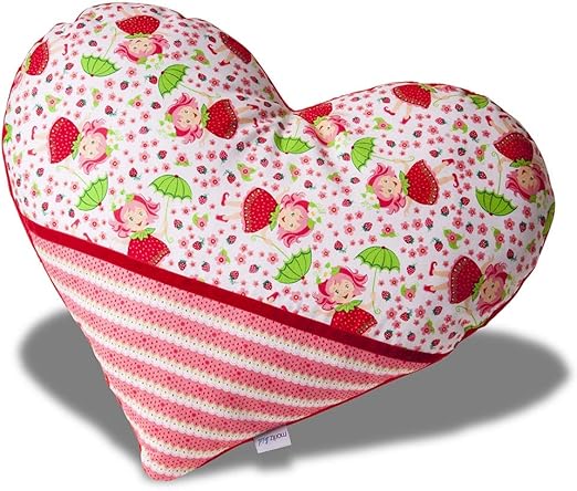 Herzkissen Aus Plüsch - Superweich 46x36 Cm, Rot