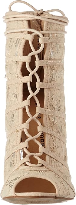 jingle peep toe bootie