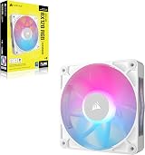 Corsair iCUE LINK RX120 RGB 120mm PWM Fan White Magnetic Dome Bearing view 9