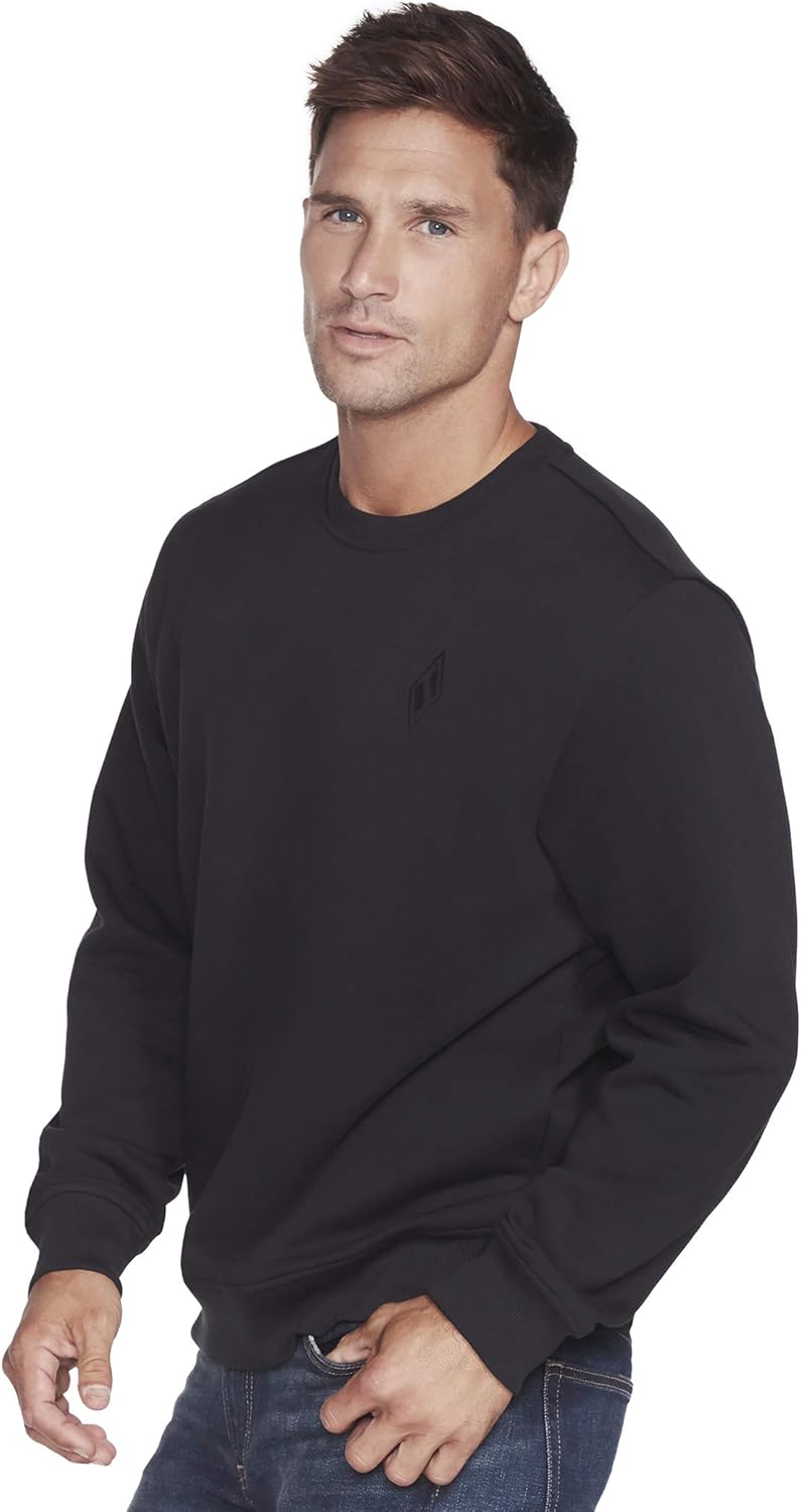 Skechers Skech-Sweats Diamond Logo Crewneck Sweatshirt at  Men’s Clothing store
