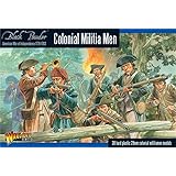 Warlord GamesColonial Militia Men - 28mm Scale Plastic Miniatures for Black Powder Highly Detailed American War Of Independence Era for Table-top Wargaming