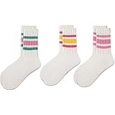 Zoe Cubby crew socks for women/Men - Retro Sport Socks Breathable Cotton, Seamless Comfort
