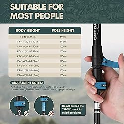 GPTCAMP Hiking Stick,1pc Trekking Pole Collapsible