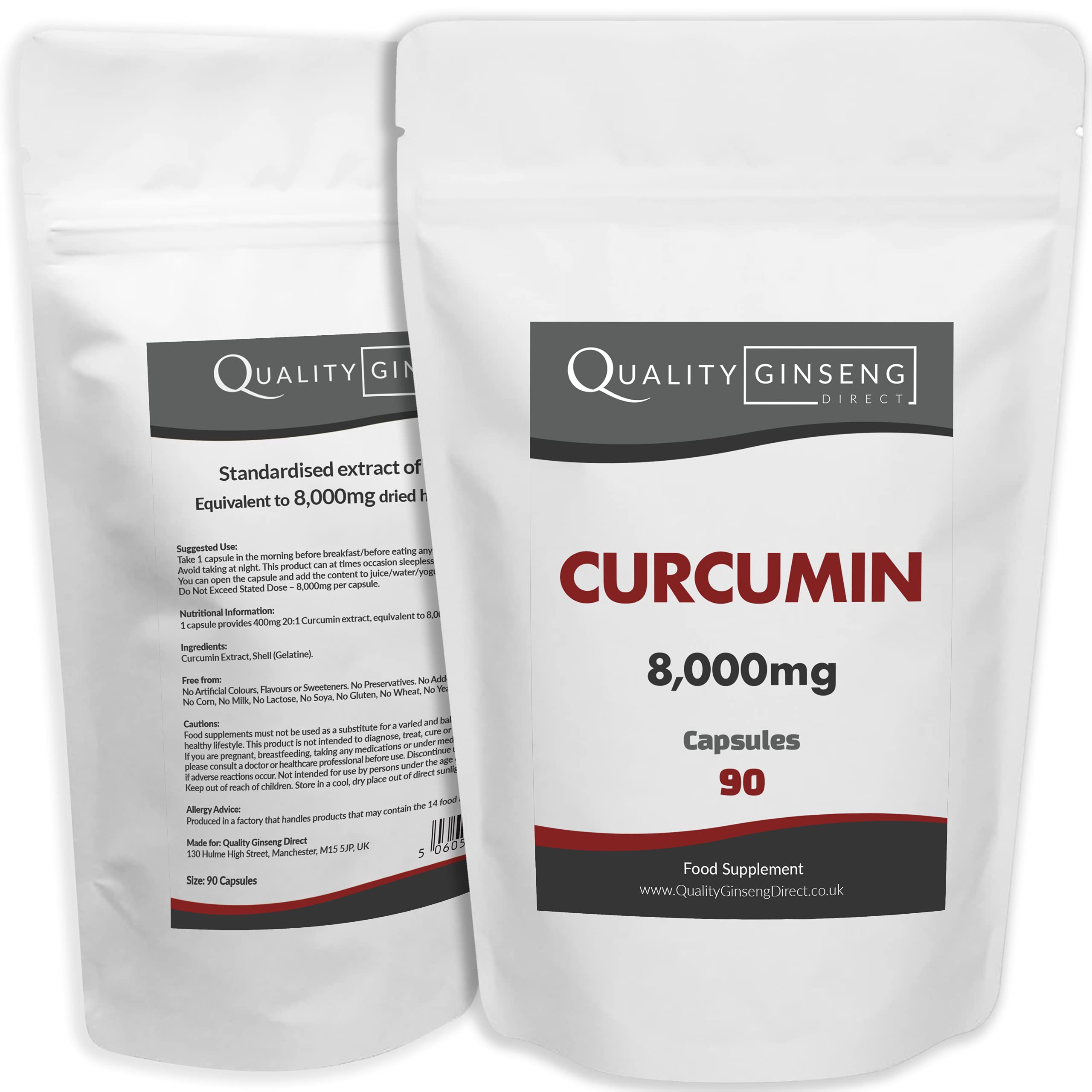 Curcumin | 8,000mg Capsules | Powerful Formula