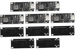 MECCANIXITY 6Pcs IP2312 Charging Module Type-c USB 5V to 4.35V 3A Lithium Battery Charger Module Charging Board, Black