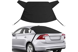 EcoNour Rear Windshield Cover for Ice and Snow | Car Back Window Snow & Frost Cover | Complete Protection from Snow and Other Winter Debris | Winter Car Accessories for Sedan, SUV & Van | Medium