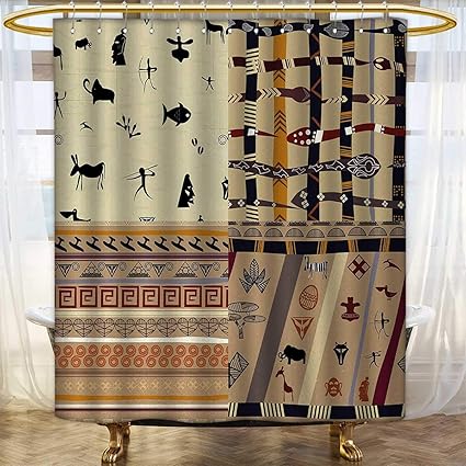Amazon Com Primitive Fabric Shower Curtains Hunting Animals In