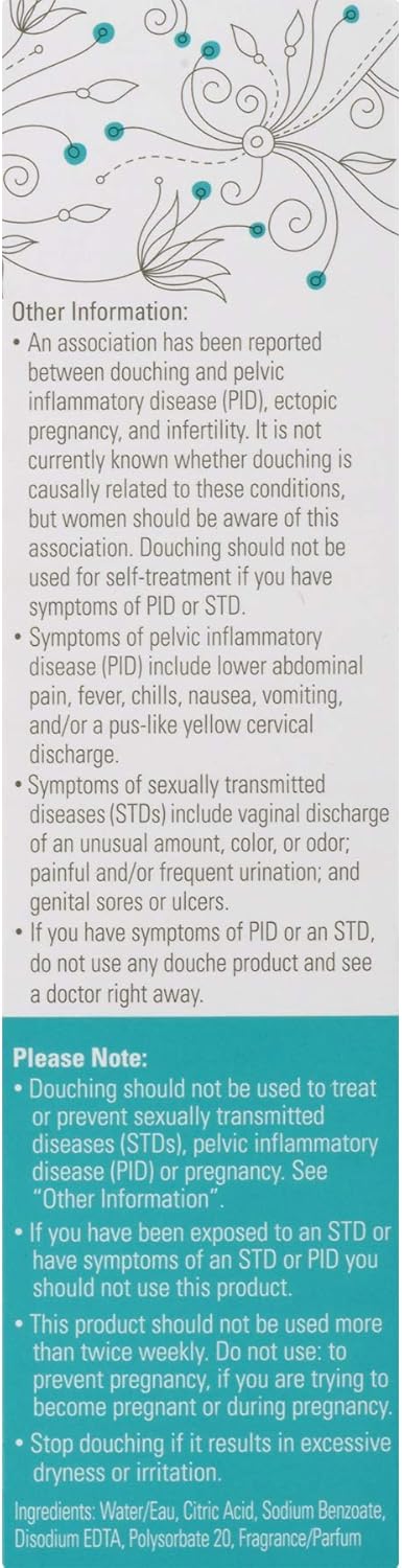 Summer's Eve Douche, Fresh Scent, pH Balanced, Dermatologist & Gynecologist Tested, 2 Count per pack, 9 Fl Oz: Health & Personal Care