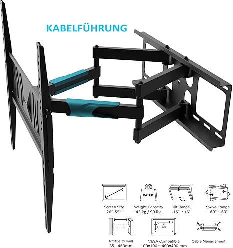 Tv Wandhalterung Fur Samsung Fernseher 26 32 40 50 55 Amazon De Elektronik
