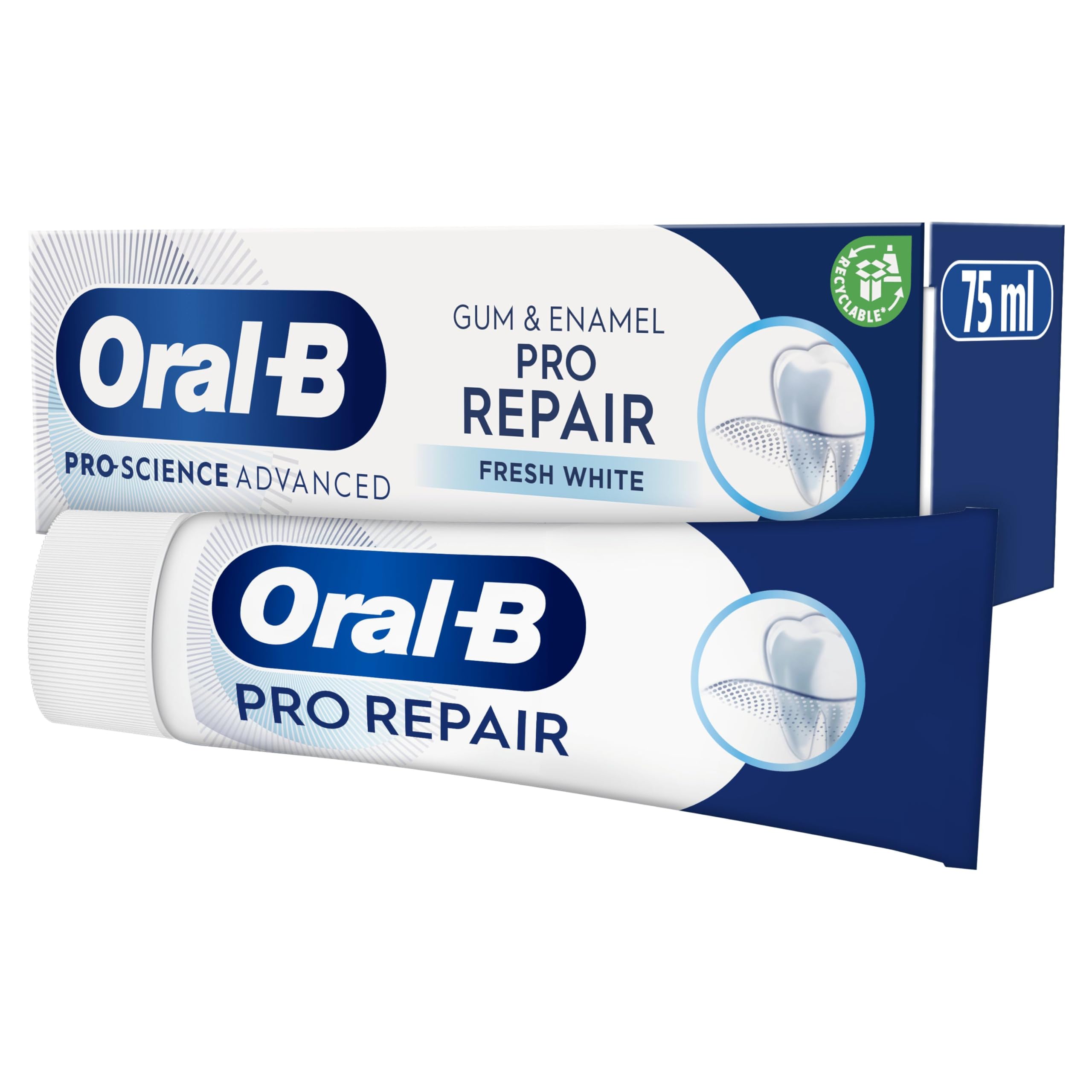 Oral-B, Gum Enamel Repair Gentle Whitening Toothpaste, 75 ml