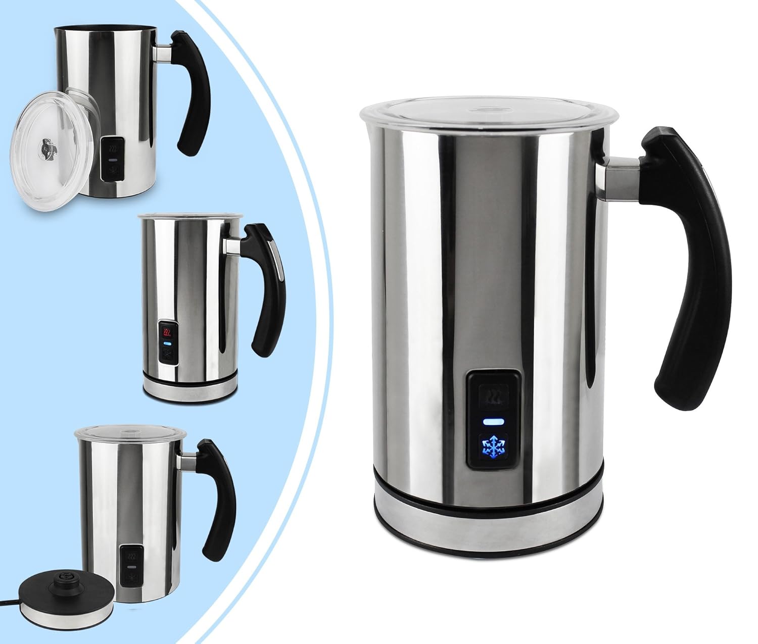 Leogreen Leche Automática Frothers Calentador Eléctrico De Leche mm  fl oz