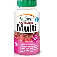 Jamieson Multivitamin Gummies for Women Mixed Berry Flavour, Supports Bone Health, Immunity, Energy, Hair, Skin and Nails. Wi