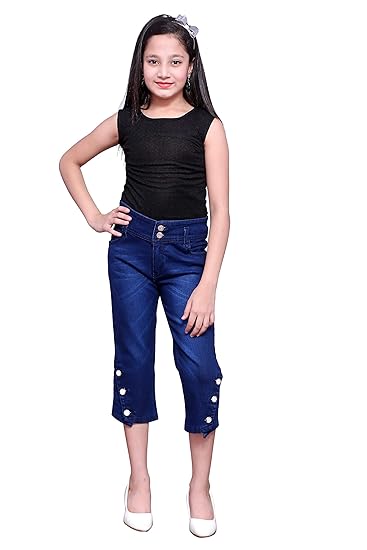 denim capri for girl