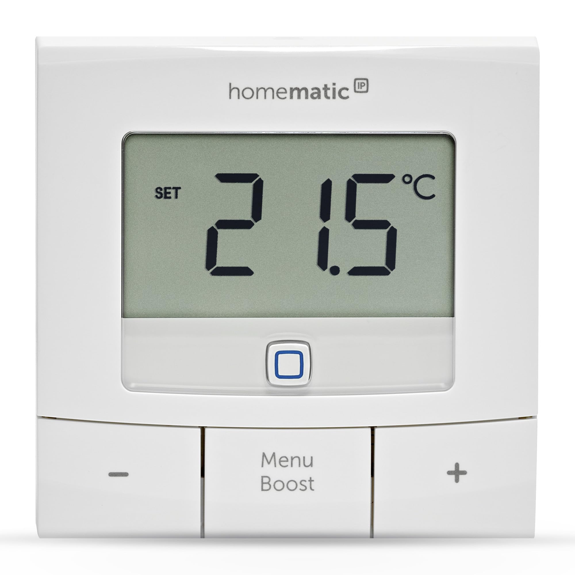 Homematic IP Smart Home Wall Thermostat - Basic, Digital Thermostat for Radiators with/without App, Alexa, Google Assistant, Temperature Measurement, Energy Saving, 154666A0