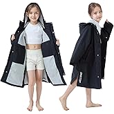 Owntop Swim Parka Windproof Surf Coat Men Women- Waterproof Surf Poncho- Warm Swim Parka with Pocket Kid Youth Adult